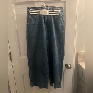 Abercrombie & Fitch Wide Leg Blue Jeans